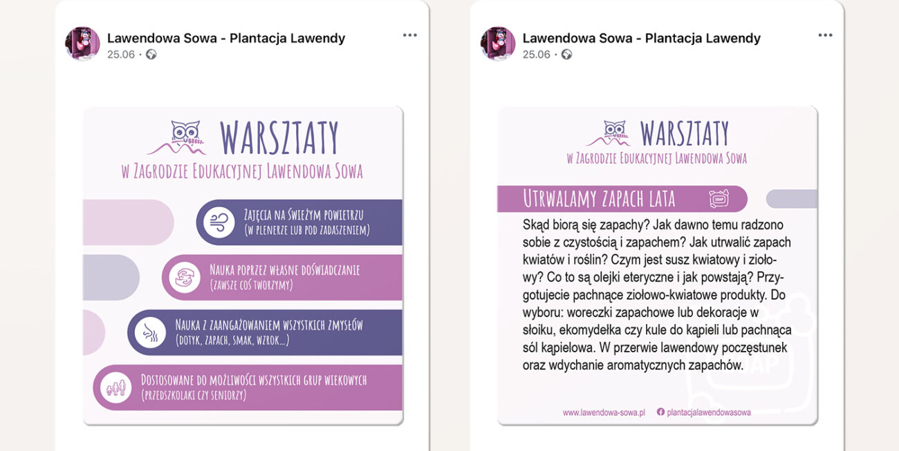 Lawendowa Sowa post