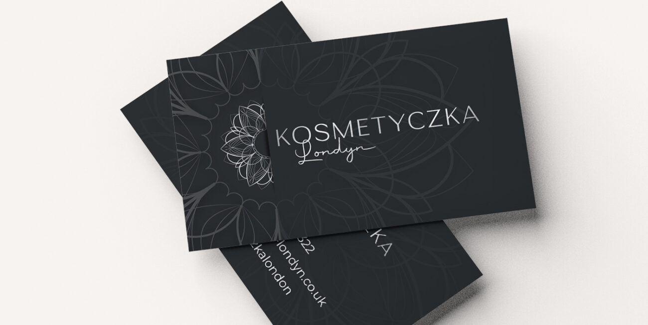 Kosmetyczka Londyn wizytówki